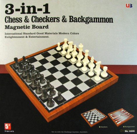 Zestaw Szachy/Backgammon/Warcaby 37,5 cm (6302) [GRA PLANSZOWA]