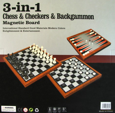 Zestaw Szachy/Backgammon/Warcaby 37,5 cm (6302) [GRA PLANSZOWA]