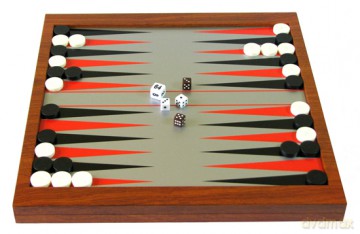 Zestaw Szachy/Backgammon/Warcaby 37,5 cm (6302) [GRA PLANSZOWA]