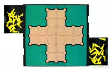 Zestaw Szachy/Samotnik magn. 25x23 cm (3712C) [GRA PLANSZOWA]