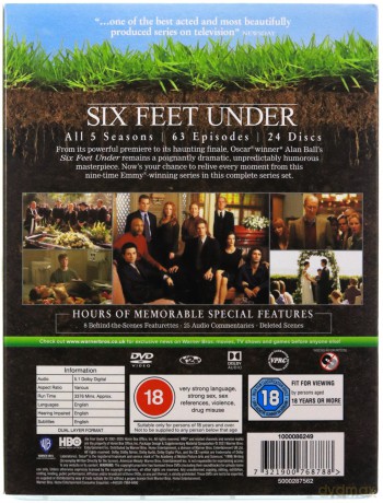 Six feet under series 1-5 (Sześć stóp pod ziemią) [BOX] [24DVD]