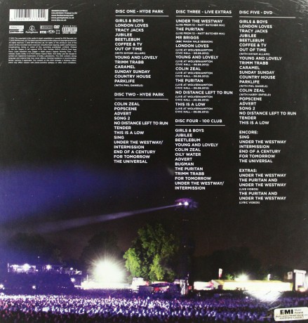 Blur: Parklive (Casebound Book) - Limited [4CD]+[DVD]
