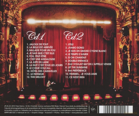 Julien Clerc: Julien Clerc Live 2012 [2CD]