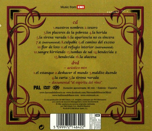 Heroes Del Silencio: El Espiritu Del Vino-20th Anniversary Edition [CD]+[DVD]