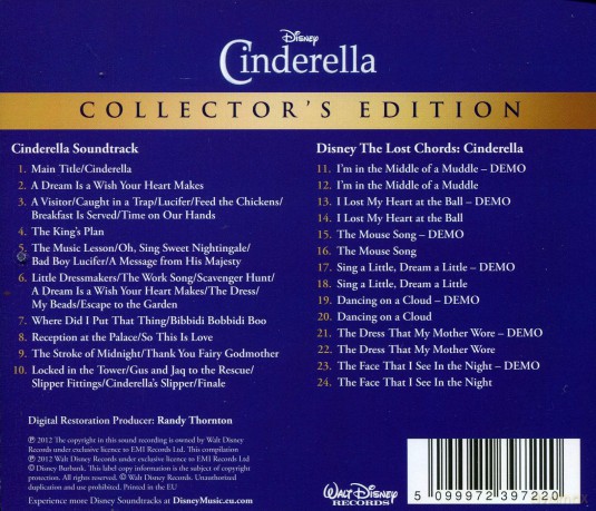 Cinderella - Collector's Edition soundtrack (Kopciuszek) [CD]