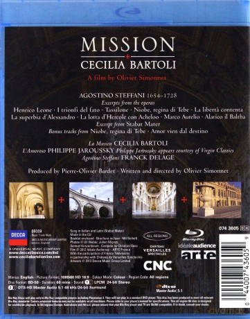 Cecilia Bartoli: Mission [Blu-Ray]