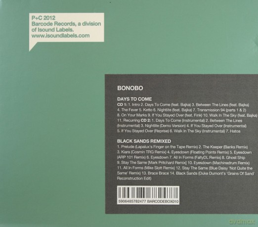 Bonobo: Days To Come / Black Sands Remixed (Niska Cena) [3CD]