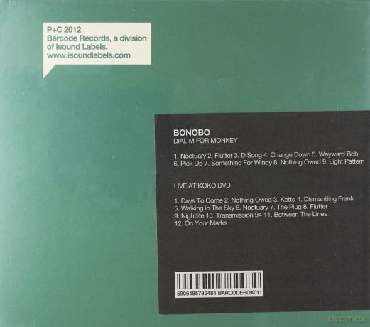 Bonobo: Dial M For Monkey/Live At Koko [BOX] (Niska Cena) [CD]+[DVD]