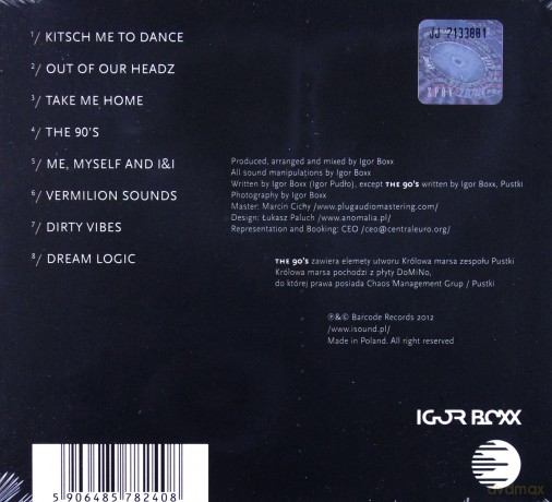 Igor Boxx: Dream Logic (digipack) [CD]
