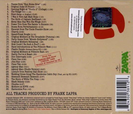Frank Zappa: Mystery Disc [CD]