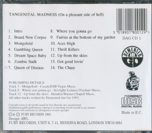 Demented Are Go: Tangenital Madness [CD]