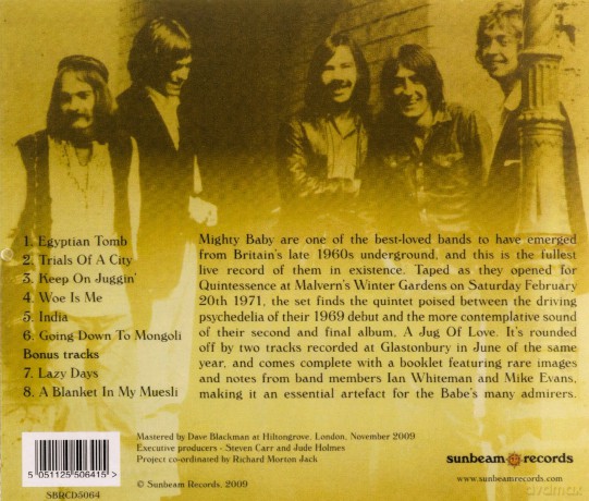 Mighty Baby: Tasting The Life - Live 1971 [CD]