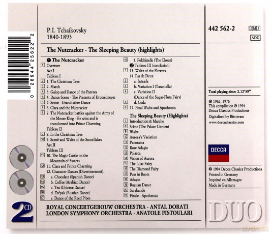 Tchaikovsky: The Nutcracker (Complete); The Sleeping Beauty (Highlights) [2CD]