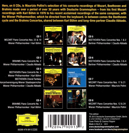 Maurizio Pollini: Concertos (Mozart, Beethoven, Brahms) [BOX] [8CD]
