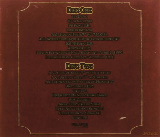 Anal Cunt: The Old Testament 1988-1991 [2CD]