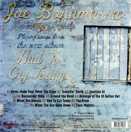 Joe Bonamassa: Had To Cry Today  [WINYL]