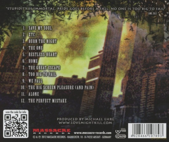 Love.Might.Kill: 2 Big 2 Fall [CD]