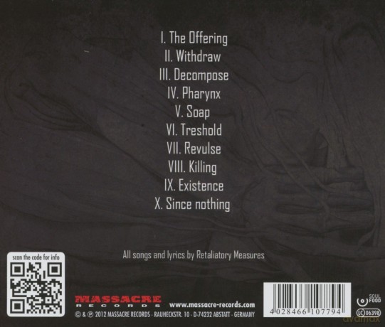 Retaliatory Measures: Withdrawal Syndromes [CD]
