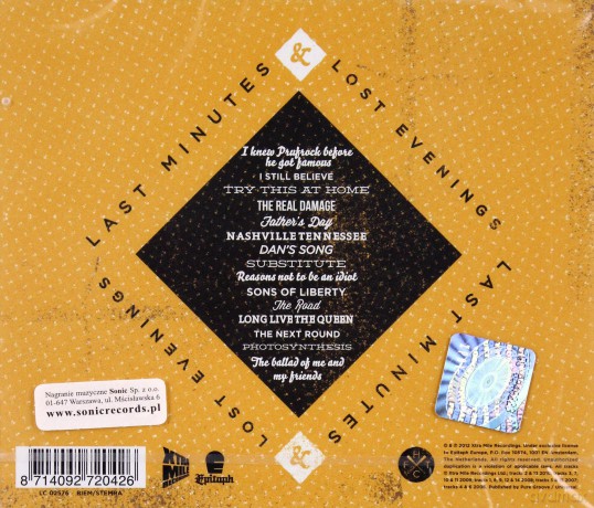 Frank Turner: Last Minutes & Lost Evenings [CD] + [DVD]