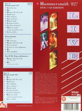 Duran Duran: Live In Hammersmith '82 (Ntsc) Se [CD]+[DVD]