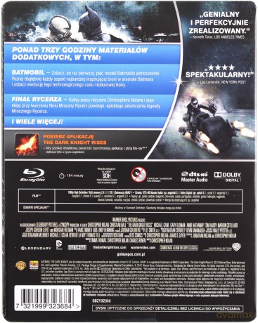 Mroczny Rycerz Powstaje edycja specjalna (steelbook) [2xBlu-Ray]