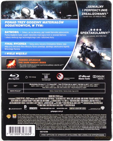 Mroczny Rycerz Powstaje edycja specjalna (steelbook) [2xBlu-Ray]