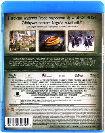 Władca Pierścieni Drużyna Pierścienia edycja rozszerzona [2xBlu-Ray]