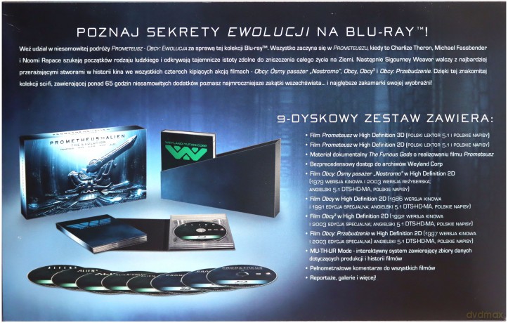 Prometeusz - Obcy: Ewolucja [BOX [9xBlu-Ray]