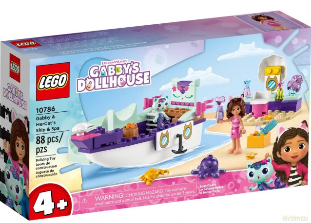 LEGO Gabby's Dollhouse Statek i spa Gabi i Syrenkotki (10786) [KLOCKI]