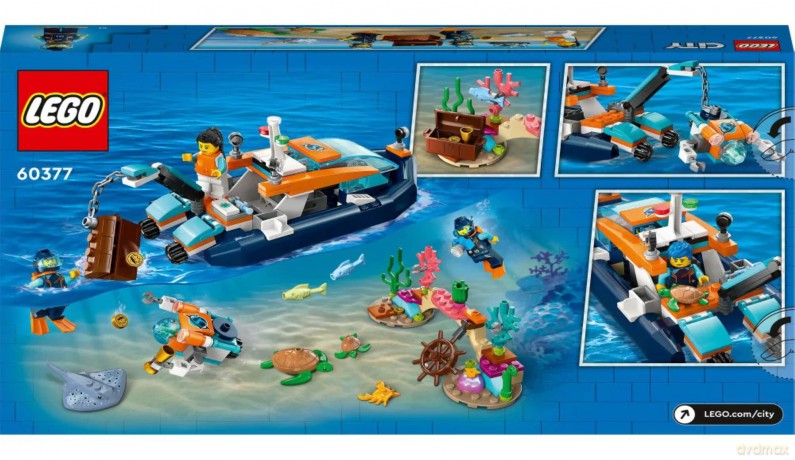 LEGO City Łódź do nurkowania badacza (60377) [KLOCKI]