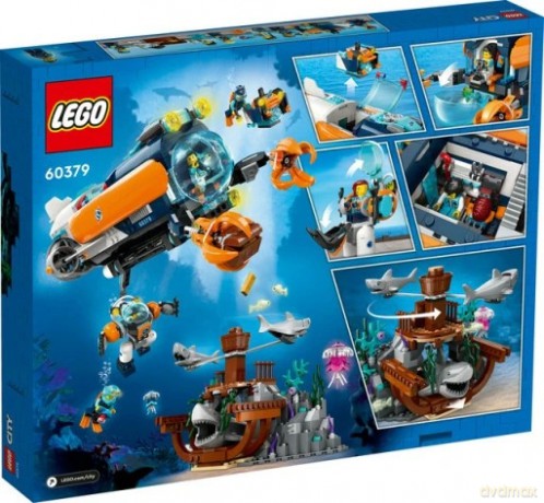 LEGO City Łódź podwodna badacza dna morskiego (60379) [KLOCKI]