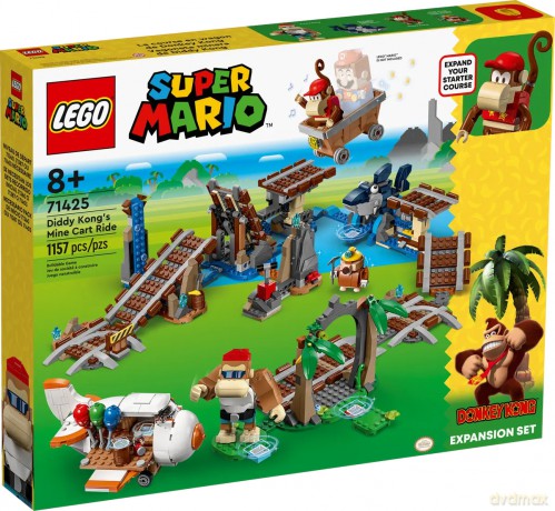 LEGO Super Mario Przejażdżka wagonikiem Diddy Konga zestaw rozszerzający (71425) [KLOCKI]
