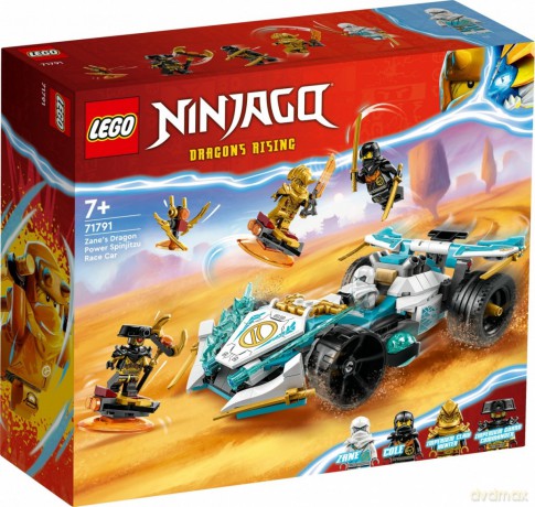 LEGO Ninjago Smocza moc Zane'a - wyścigówka spinjitzu (71791) [KLOCKI]