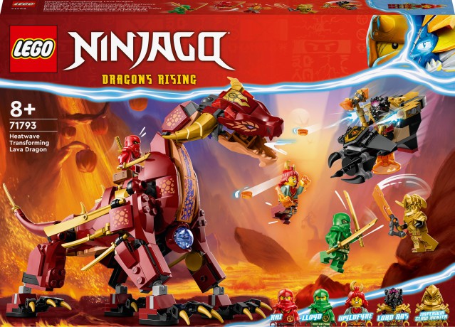LEGO Ninjago Lawowy smok zmieniający się w falę ognia (71793) [KLOCKI]