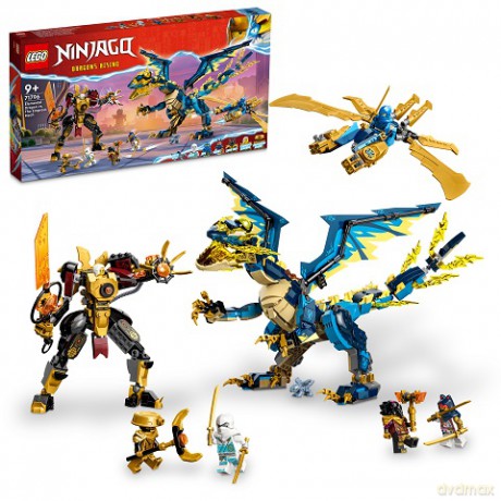 LEGO Ninjago Smok żywiołu kontra mech cesarzowej (71796) [KLOCKI]
