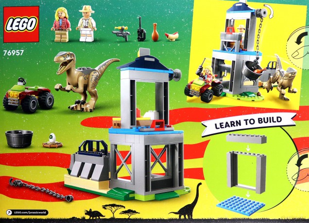 LEGO Jurassic World Ucieczka welociraptora (76957) [KLOCKI]
