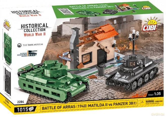 Klocki Bitwa pod Arras 1940 Matilda II kontra Panzer 38(t) [KLOCKI]