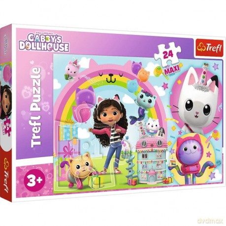 TREFL 24 el. Maxi Wesoła Gabi Koci Domek Gabi [PUZZLE]