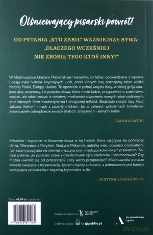 Madmuazelka - Grażyna Plebanek [KSIĄŻKA]