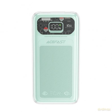 Acefast powerbank 10000mAh Sparkling Series szybkie ładowanie 30W zielony (M1)