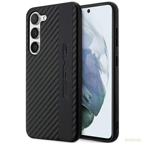 AMG AMHCS23MBLSCA S23+ S916 czarny/black hardcase Carbon Stripe&Embossed