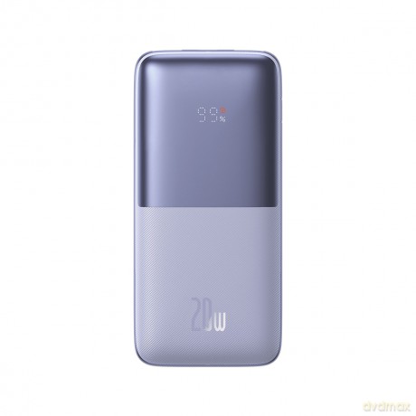 Baseus Bipow Pro powerbank 10000mAh 20W + kabel USB 3A 0.3m fioletowy (PPBD040105)