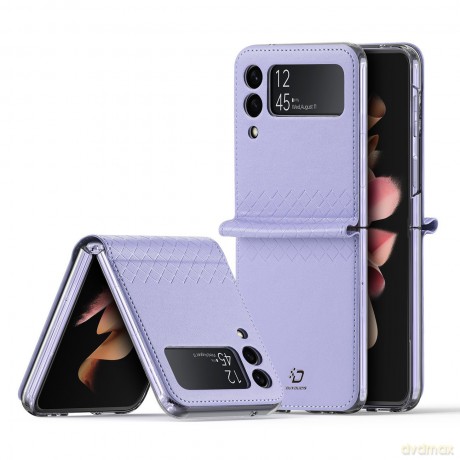 Dux Ducis Bril etui Samsung Galaxy Z Flip 3 pokrowiec z ekologicznej skóry fioletowe