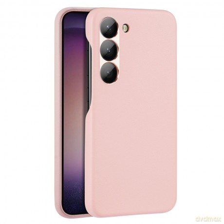 Dux Ducis Grit etui Samsung Galaxy S23 elegancki pokrowiec ze sztucznej skóry MagSafe różowe