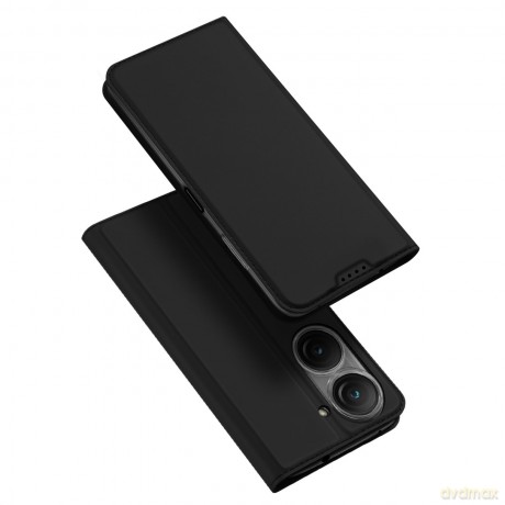 Dux Ducis Skin Pro etui Asus Zenfone 9 pokrowiec z klapką portfel na kartę podstawka czarne