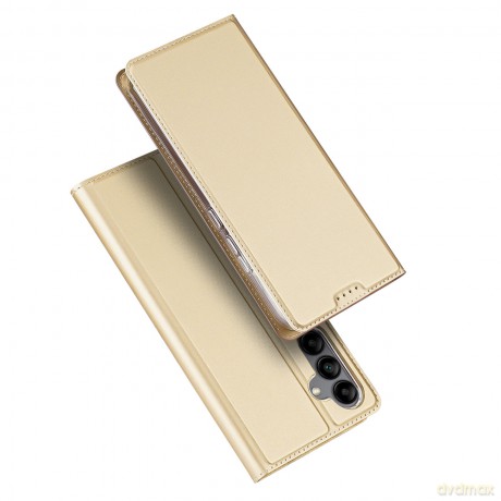 Dux Ducis Skin Pro etui do Samsung Galaxy A34 5G pokrowiec z klapką portfel na kartę podstawka złote