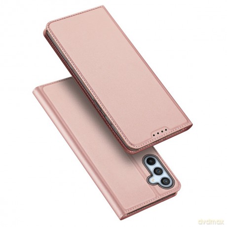 Dux Ducis Skin Pro etui do Samsung Galaxy A54 5G pokrowiec z klapką portfel na kartę podstawka różowe