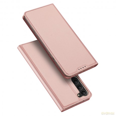 Dux Ducis Skin Pro etui Samsung Galaxy S23 pokrowiec z klapką portfel na kartę podstawka różowe