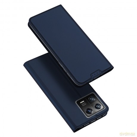 Dux Ducis Skin Pro etui Xiaomi 13 pokrowiec z klapką portfel na kartę podstawka niebieskie
