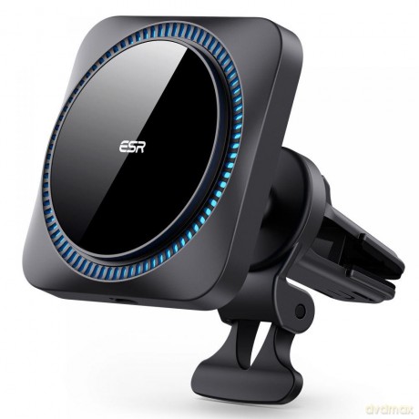 Esr Halolock Cryoboost Magnetic Magsafe Vent Car Mount Wireless Charger Frosted Onyx